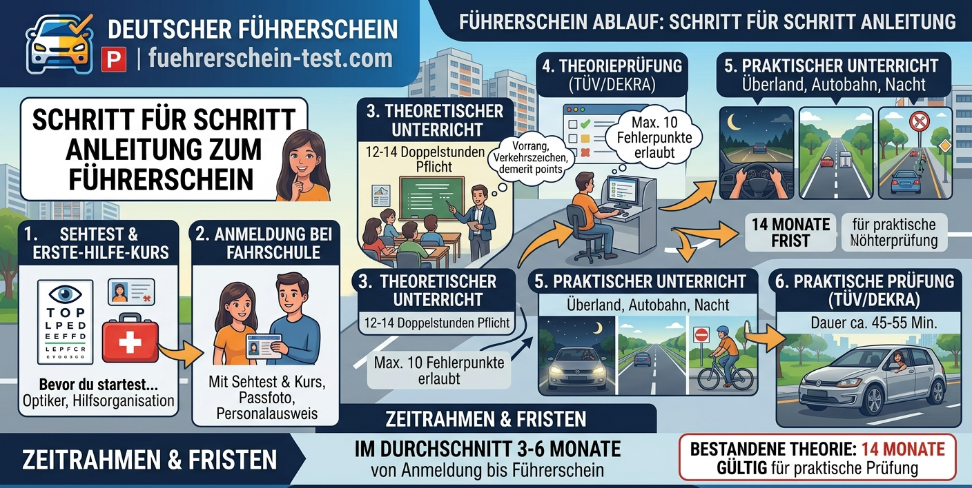 Führerschein Ablauf: Schritt für Schritt Anleitung