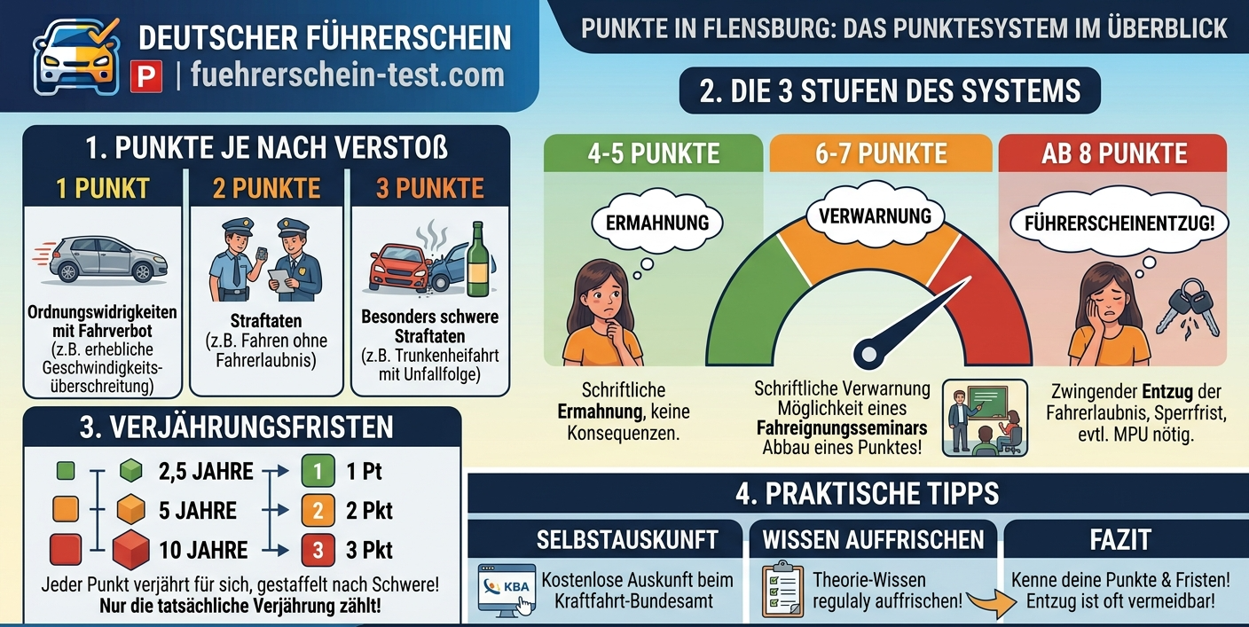 Punkte in Flensburg: So funktioniert das Punktesystem